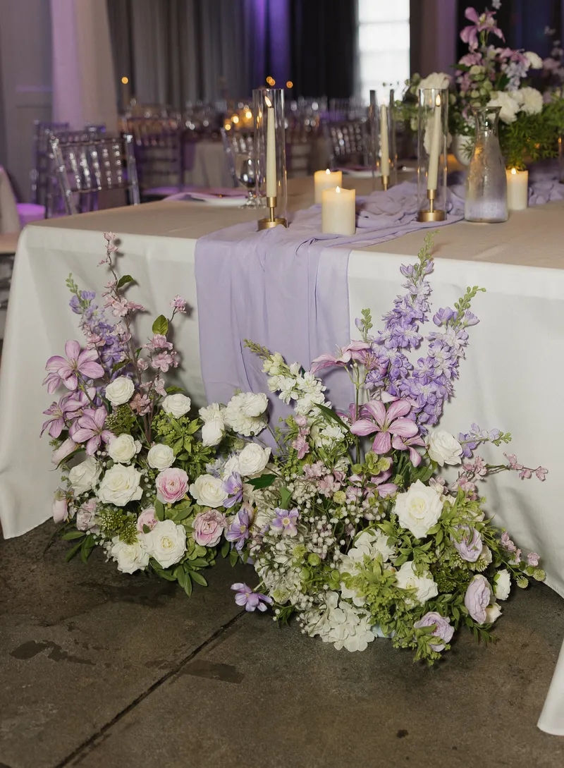 Soft Lavender Ground Florals (Set of 4)